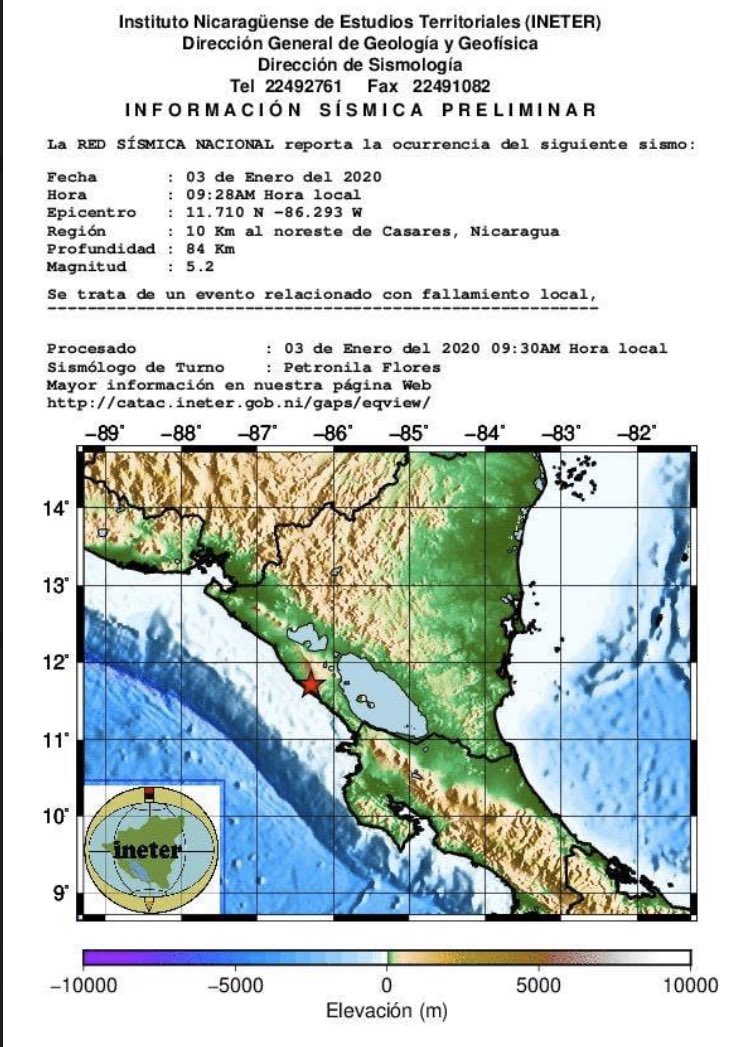 Fuerte sismo sacude varios departamentos del país