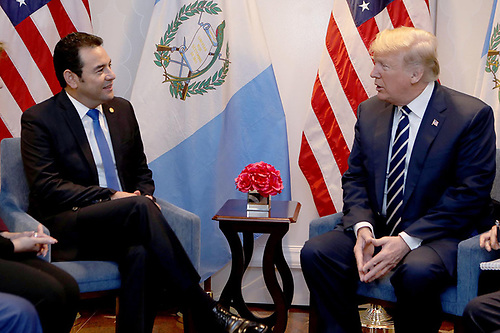 Los presidentes de Estados Unidos y de Guatemala