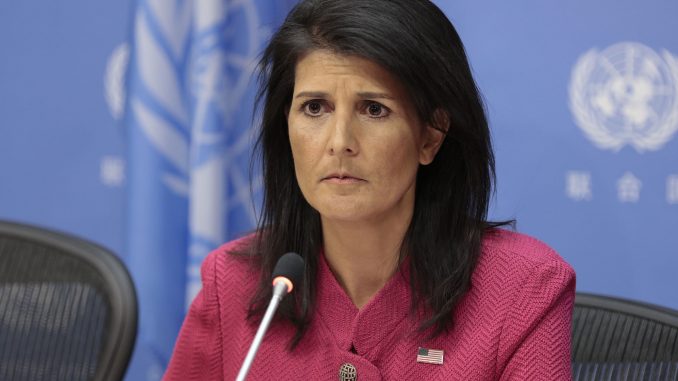 La embajadora de Estados Unidos ante la ONU