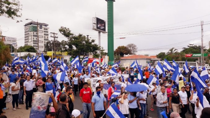 Nicaragüenses,marchas,