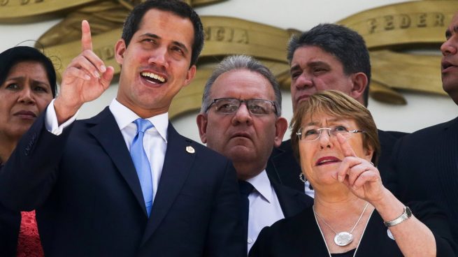alta comisionada para los Derechos Humanos, Michelle Bachelet Y gobierno interino de Juan Guaidó