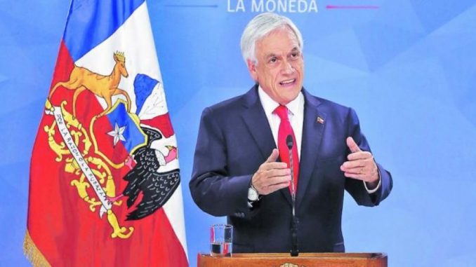 el presidente Sebastián Piñera