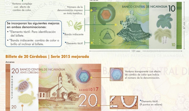 Ponen En Circulación Nuevos Billetes De 10 Y 20 Córdobas 5712