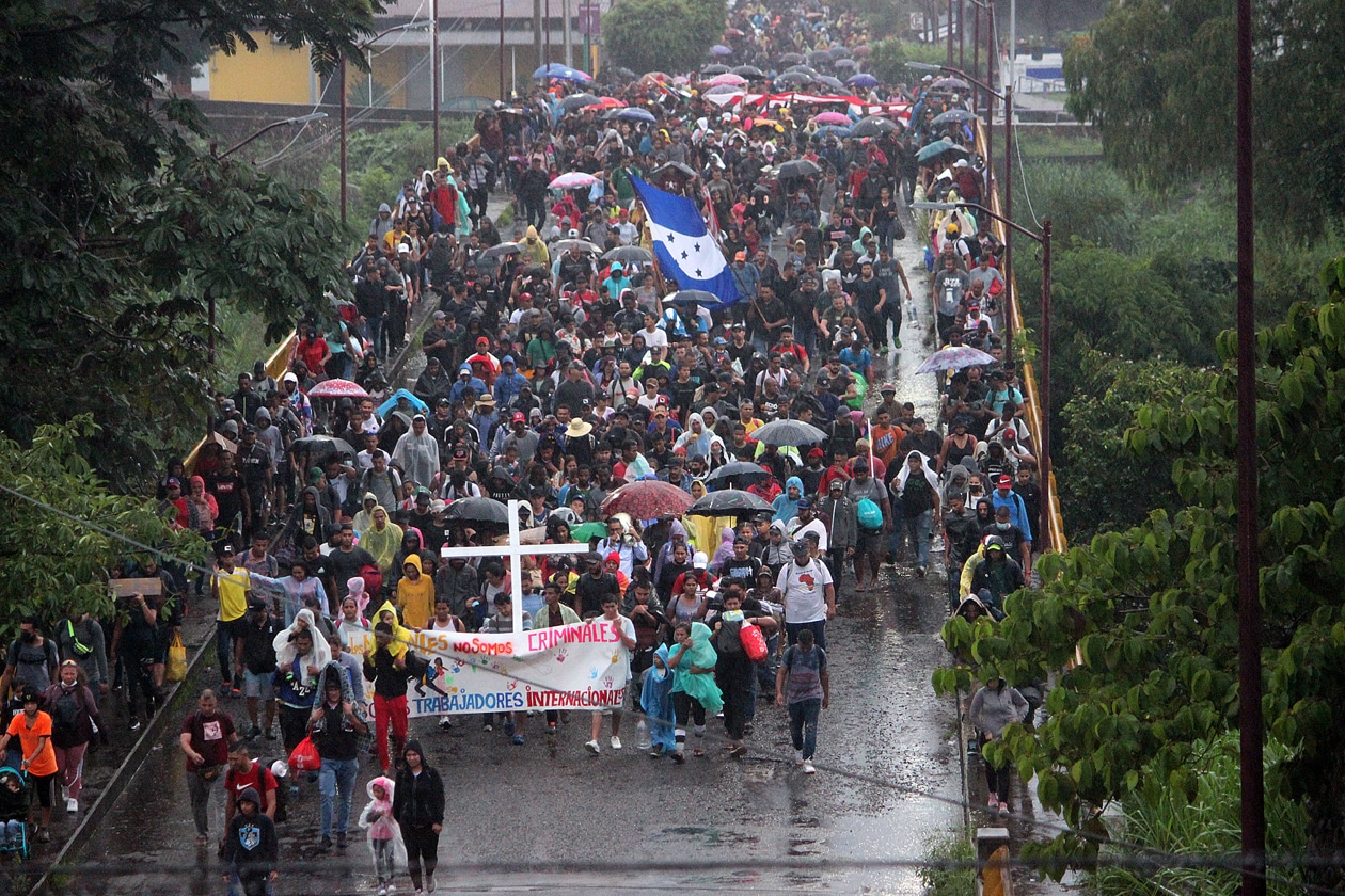 Sale una nueva caravana de migrante desde Tapachula hacia EEUU. En